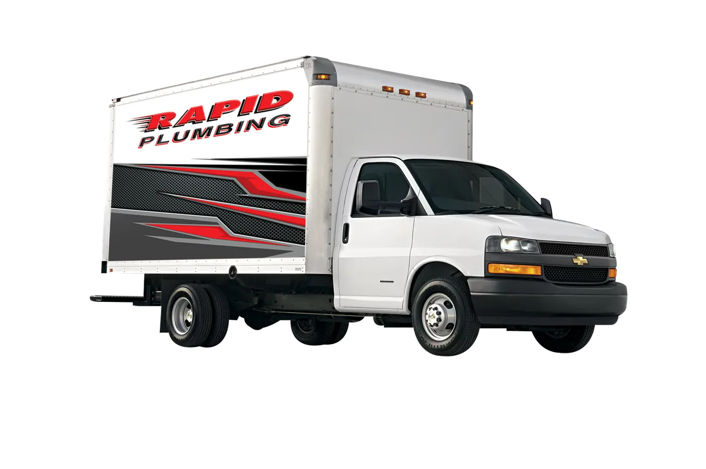 Rapid Plumbing branded service truck